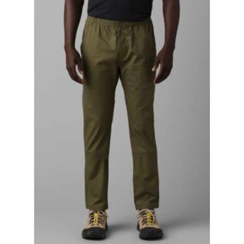Men's PrAna Double Peak E-Waist Pants Small 32” inseam Cargo Green stretch